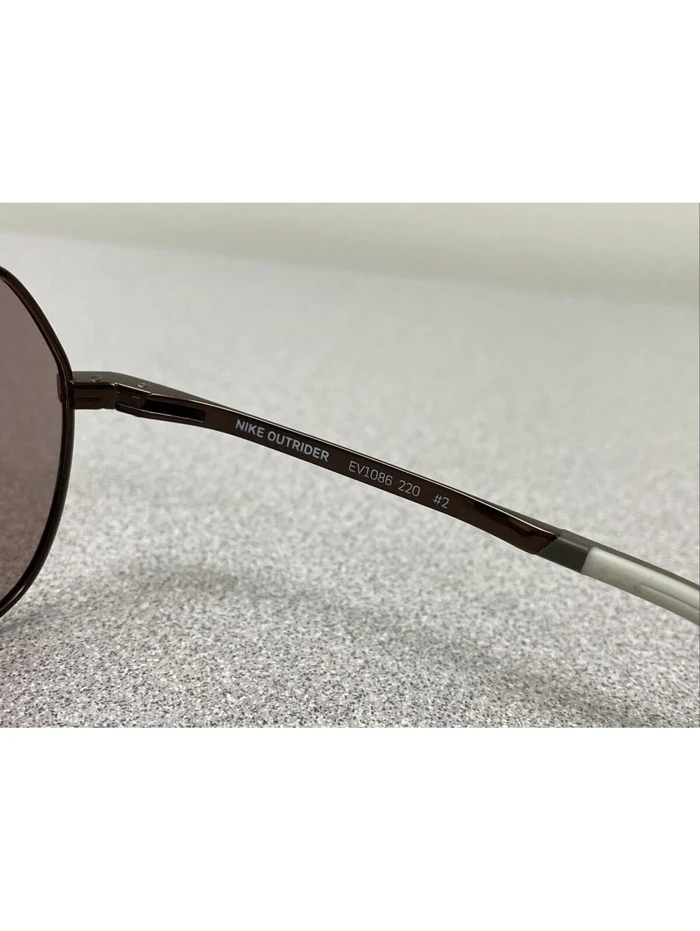 NEW NIKE OUTRIDER AVIATOR EV1086 220 BROWN W/ BROWN COURSE TINT LENS